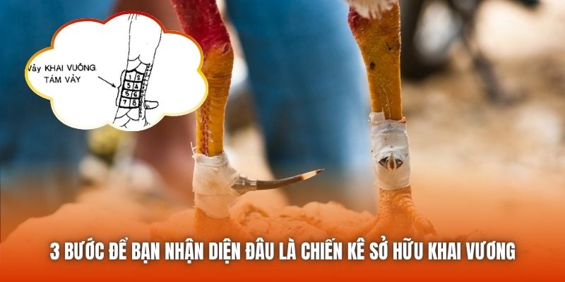 3 bước để bạn nhận diện đâu là chiến kê sở hữu khai vương